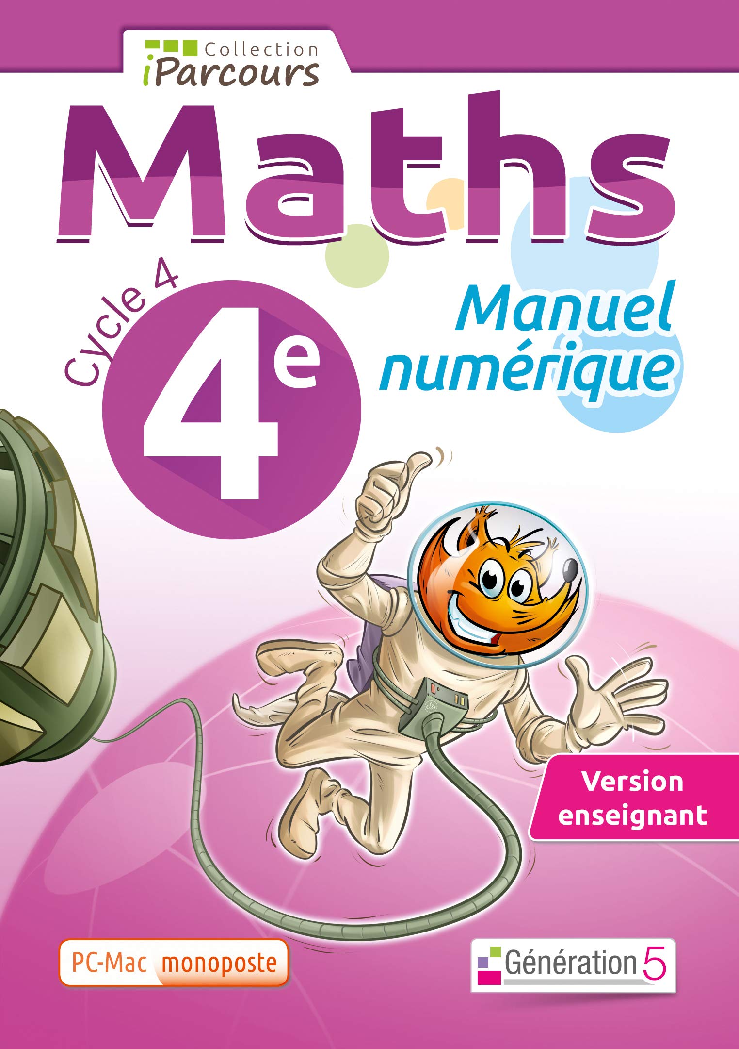 Amazon Fr Maths 4e Cycle 4 Iparcours Manuel Numerique Dvd Enseignant Monoposte Collectif Livres