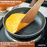 Nuovva Non Stick Pots and Pans Set Induction 8pc Marble Coating with Lids view 9