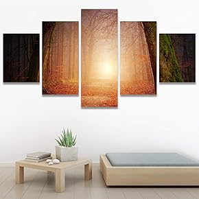 SIGNWIN 5 Panel Canvas Wall Art Setting in...