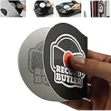 The Record Butler 2-Pack Anti Static Record Cleaner & Handler. Soft Fleece Cradles Your Records Eliminating Dirty Fingers fro