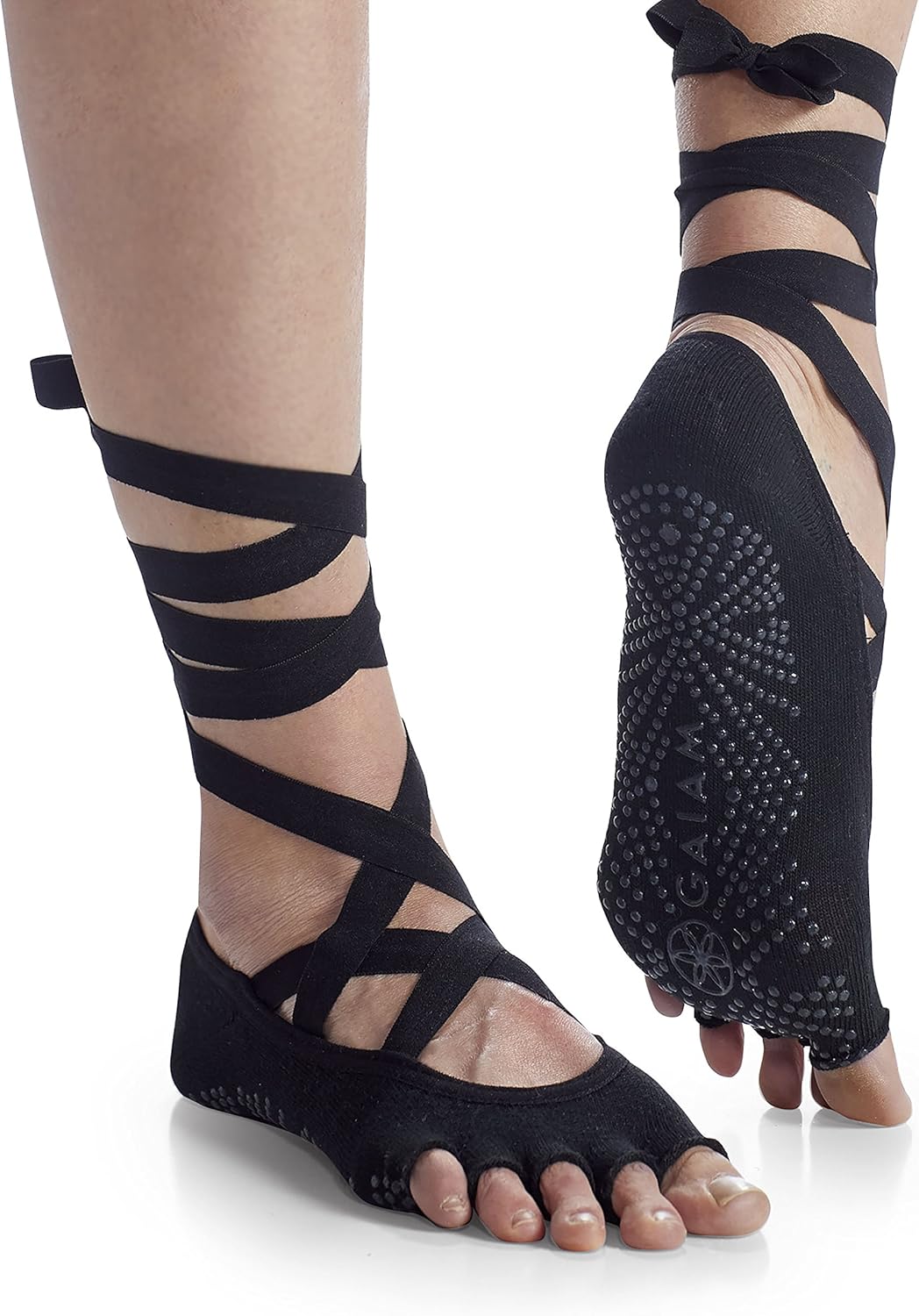Gaiam Yoga Socks - Premium Studio Non Slip Sticky Grip Accessories for Women & Men : Clothing