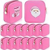 Giesiery Bulk 16 Pcs Mini Nylon Makeup Bag - DIY Zipper Pouch for Travel & Wedding Favors, Waterproof Toiletry Storage