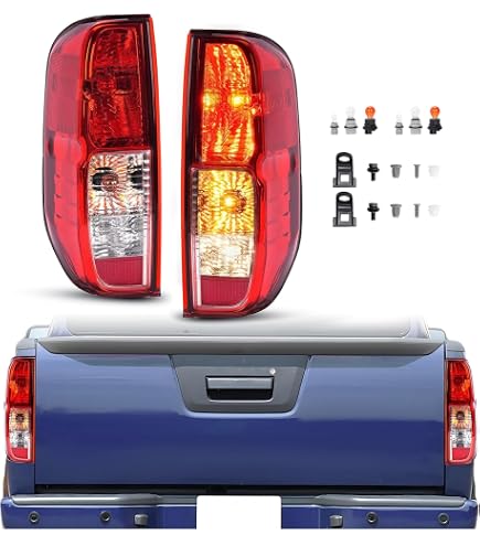 Smoke LED Tail Light Assembly For Nissan Frontier Navara D40 2005-2014 - Pair
