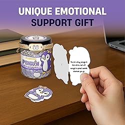 60 Positive Penguin Cards Jar, Affirmation Cards
