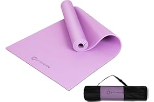 Primasole Yoga Mat with Carry Strap for Yoga Pilates Fitness and Floor Workout at Home and Gym Non-slip 9 colors
