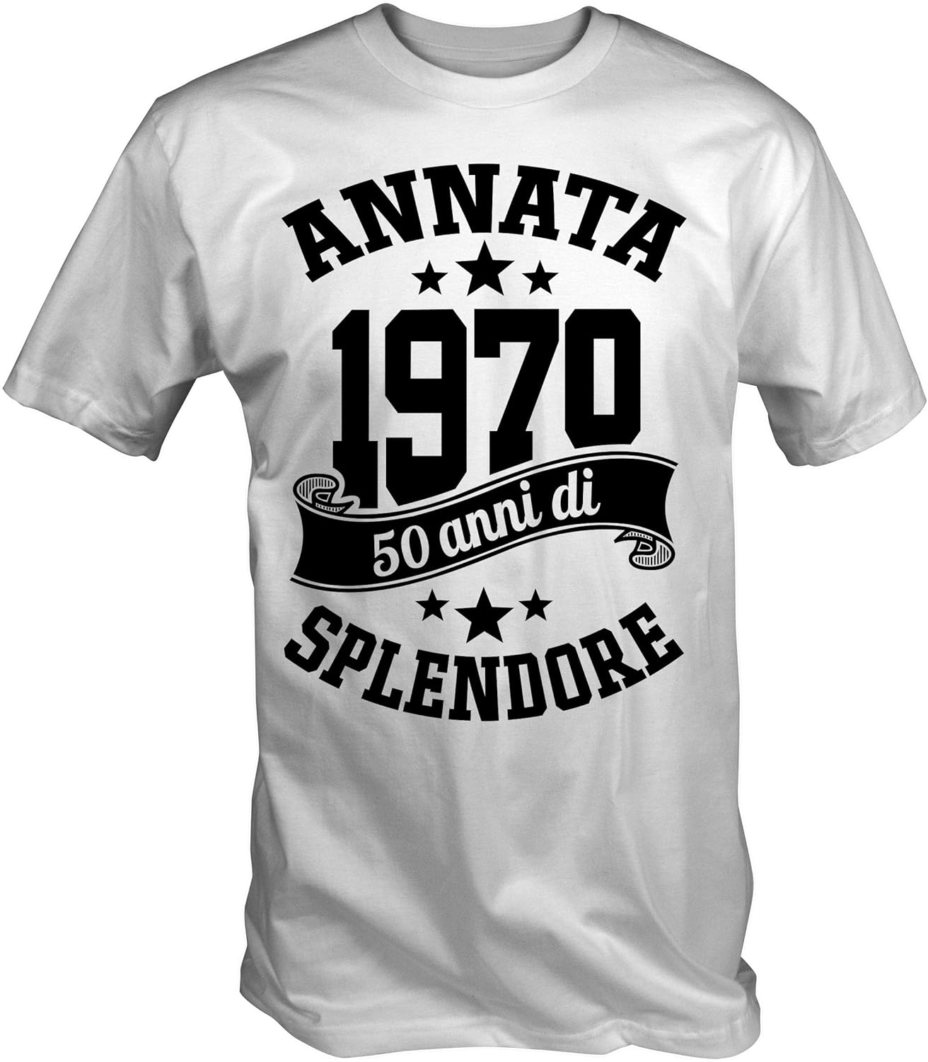 6tn Uomo Maglietta 50 Anni Del 50 Compleanno Realizzata In Lingua Italiana Nel 1970 Uomo T Shirt