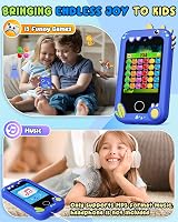 UCIDCI Kids Smart Phone Toy Dual Camera 4.0 Inch Learn Games MP3 Clock Toddlers view 3