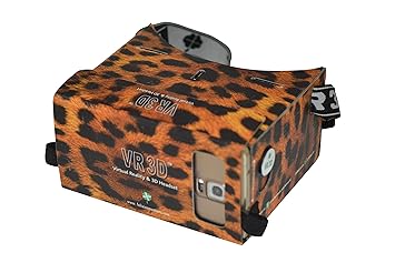 Google Cardboard Vr3d Headset Experience Virtual Reality 360 And 3d Videos In Your Smartphone Cheetah Print Amazon In Toys Games