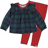 HonestBaby baby-girls 2-piece Tunic & Legging Set 100% Organic Cotton for Infant Baby and Toddler Girls, Unisex
