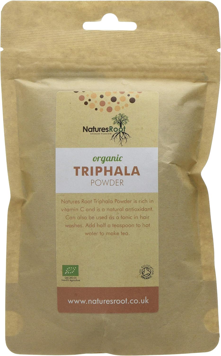 Natures Root Organic Superfoods Triphala Powder - 125g, 125 g (Pack of 1)