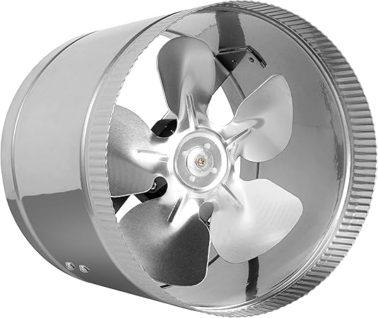 8 Inline Fan 400 Cfm Metal Duct Booster Fan Etl Listed Pre