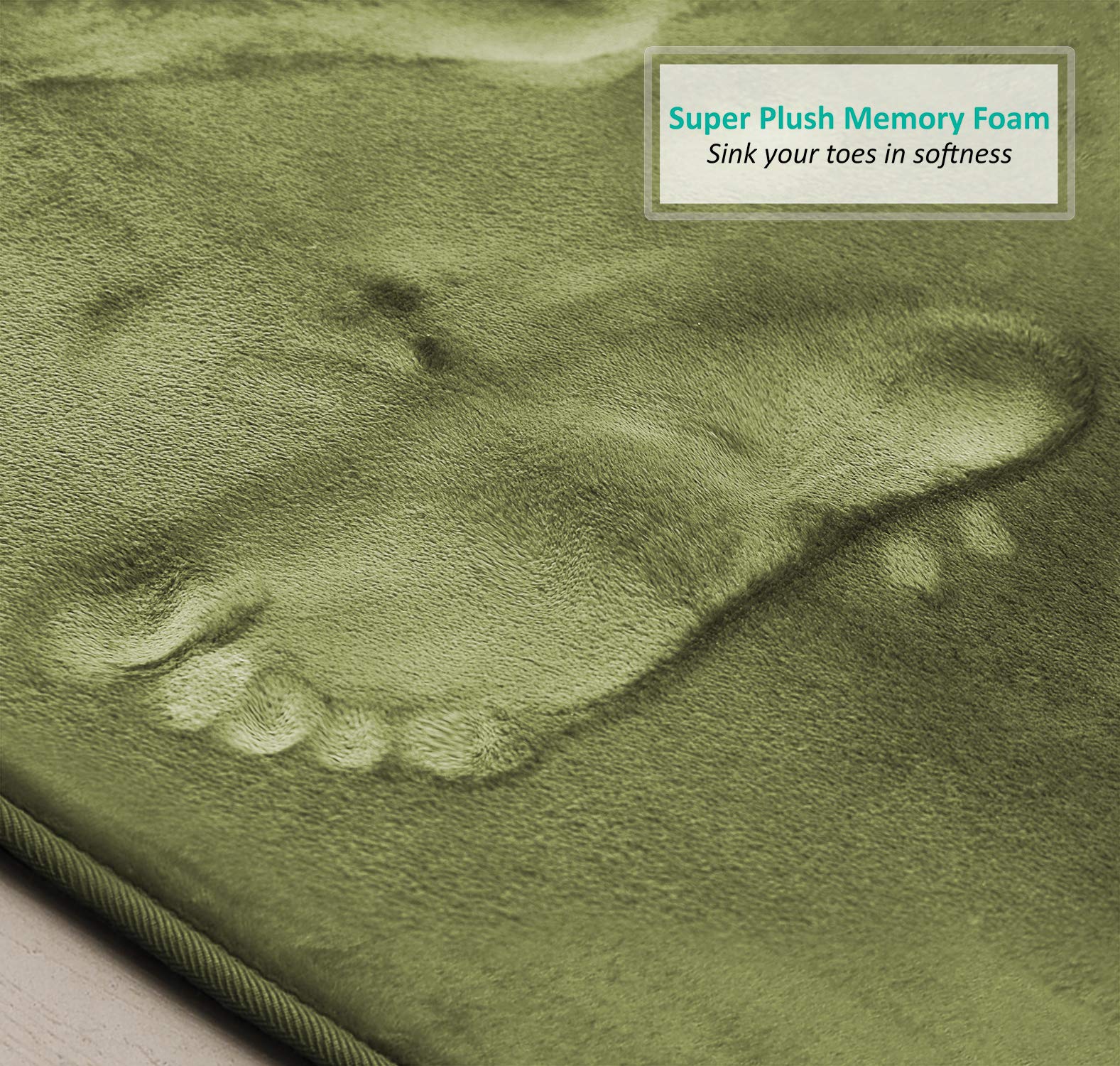 Clara Clark Memory Foam Bath Mat Ultra Soft Non Slip and Absorbent