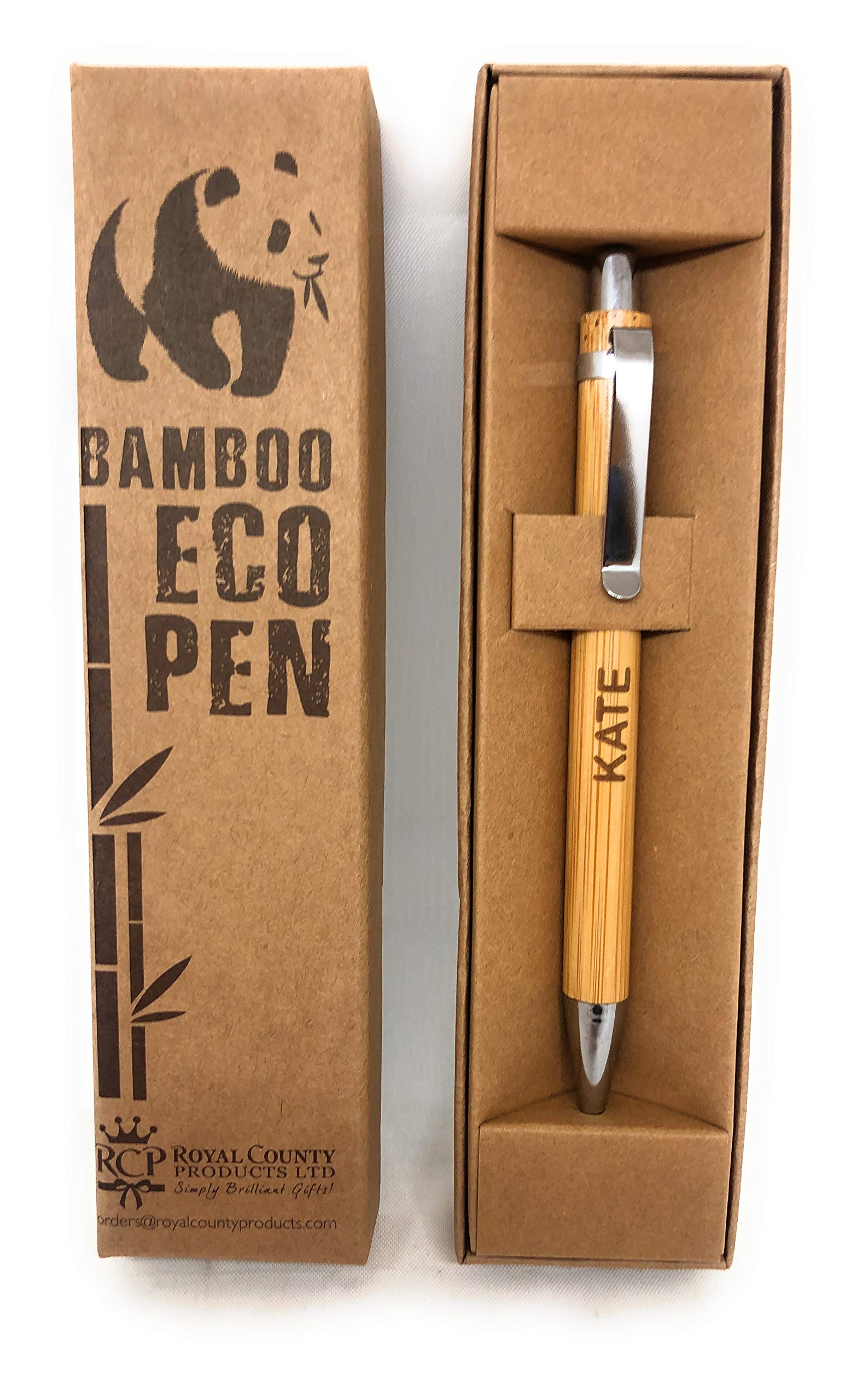 Royal County Personalised Bamboo Pens - Eco Friendly - Kate