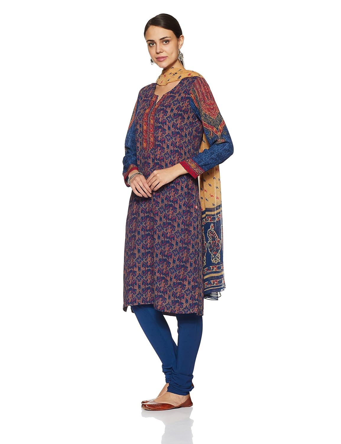 biba women's straight salwar suit