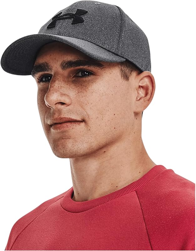 Herren UA Blitzing Low Stretch Fit Cap Schwarz S-M