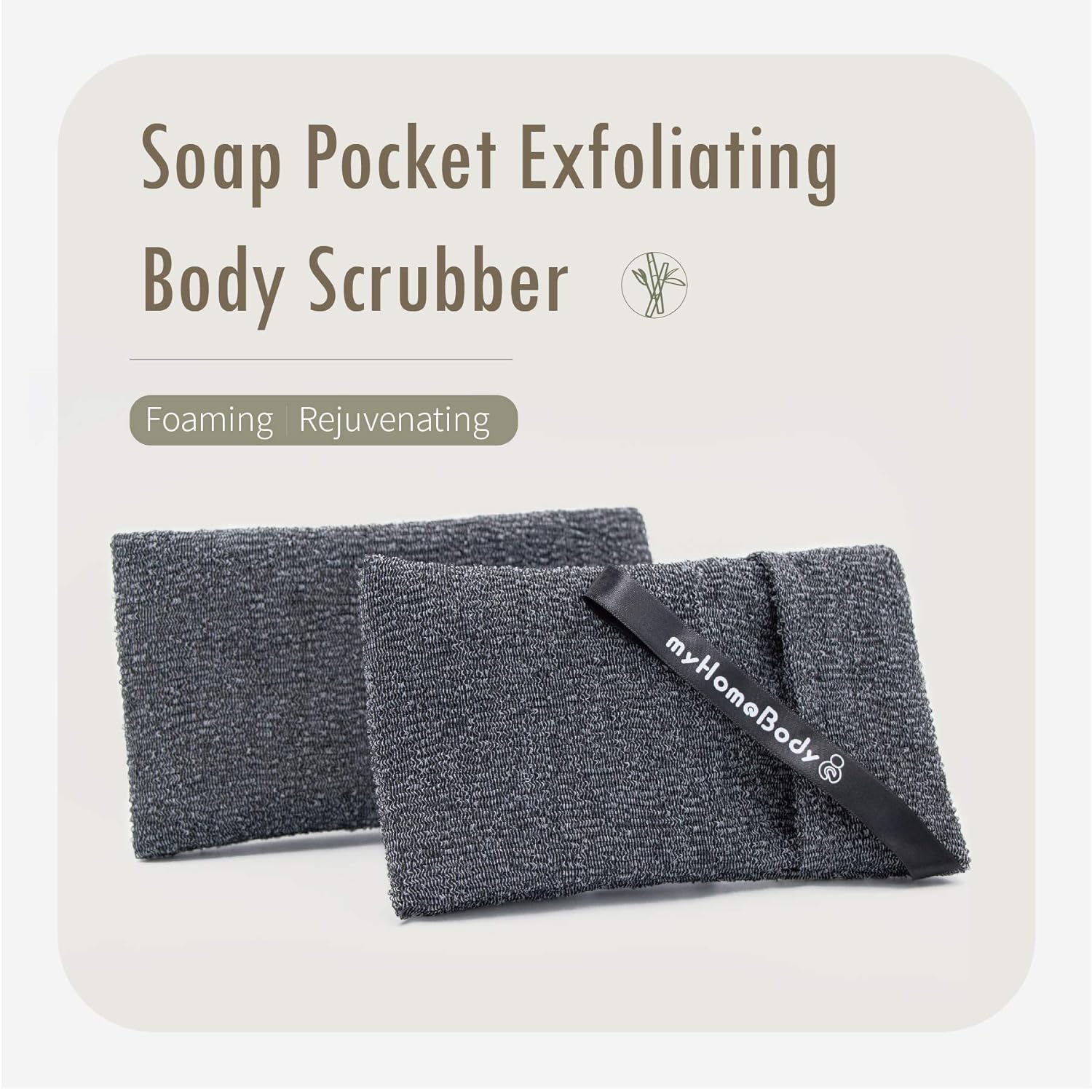 Soap Saver Pouch | Exfoliating Sponge Soap Pocket Body Exfoliator Sponges for Bath or Shower | Body Scrubber for Large Bar Soap or Leftover Soap Bits | 2 Pack + 2 Piece Soap Lift Soap Saver Pads: Beauty