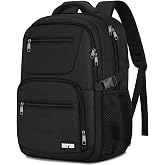 BICPSRO Black backpack for school, School Backpack for boys teens, Backpacks for men, College high middle school bookbag Fits15.6 Inch Laptop with Reinforced Straps, Boys backpack, Book bag
