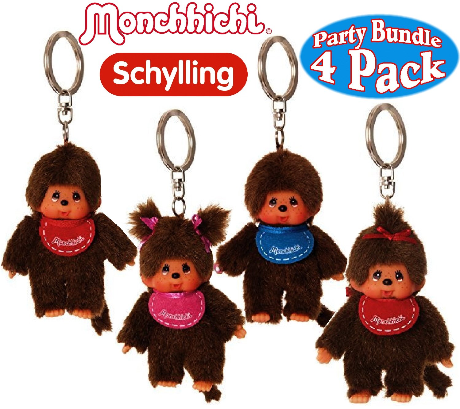 Buy Schylling Monchhichi Classic Plush Keychains Complete Gift Set