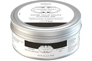 LEFRANC BOURGEOIS Charbonnel Etching Ink, 200 mL, Medium Density Black