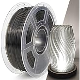 IEMAI Clear PETG Filament 1.75mm 1kg, Crystal Transparent Smoke Gray 3D Printer Filament Up to 600mm/s Printing, Tough & Durable for Lampshade, Creative DIY & Home Decor