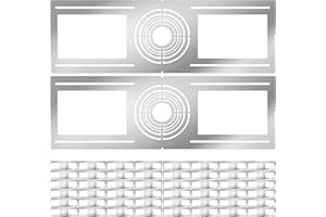 VANCITRUE New Construction Mounting Plate, 2-3-3.75-4-5-6 Inch, 48pc, LED Recessed Lighting Housing Plate for New Construction and Remodeling, Shallow Recessed Led Lighting Plate