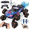 Sunrad 8WD Gesture Sensing RC Stunt Car with Spray & Light & Music for Kids Age 6-8-13, Spider Hand Remote Control Car 2.4Ghz Double-Sided Climbing Drift RC Car Toys Birthday Gift for Boys