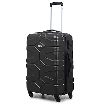 Novex Black Luggage Trolley Suitcase