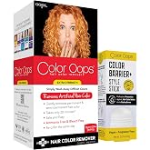 Color Oops Extra Strength Hair Color Remover + Color Barrier &amp; Style Stick Bundle, Removes Permanent Hair Dye in 20 Minutes, Ammonia &amp; Bleach Free