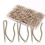 Metal Curtain Hooks, 200PCS Drapery Hook Pins