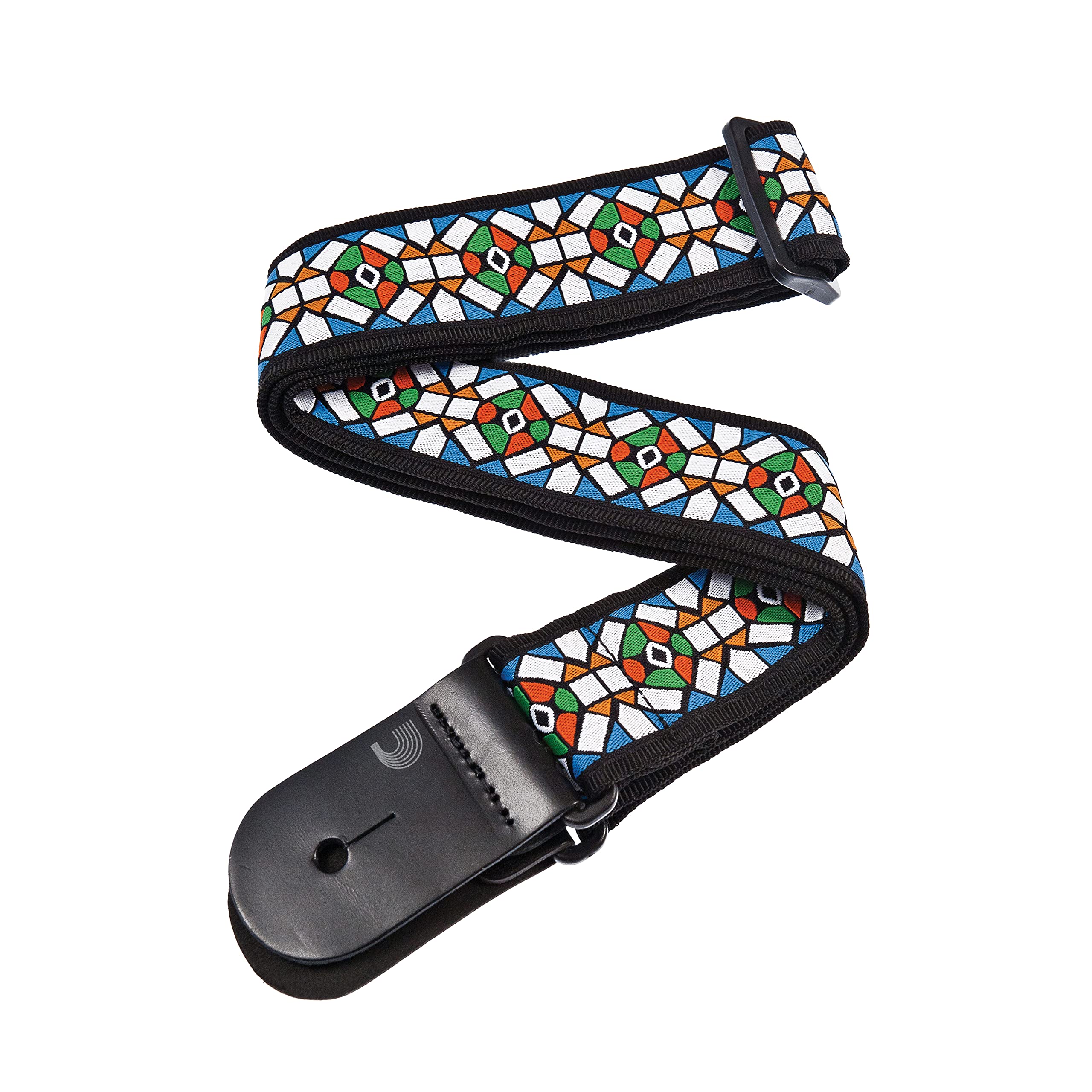 Planet Waves woven guitar strap - Stained Glass
