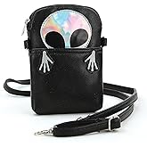 Sleepyville Critters - Peeking Alien Crossbody Pouch in Vinyl