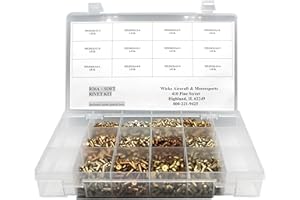 WICKS AIRCRAFT Countersunk Head, Solid Aluminum Rivet Kit, 2,700 Soft Rivets MS20426A