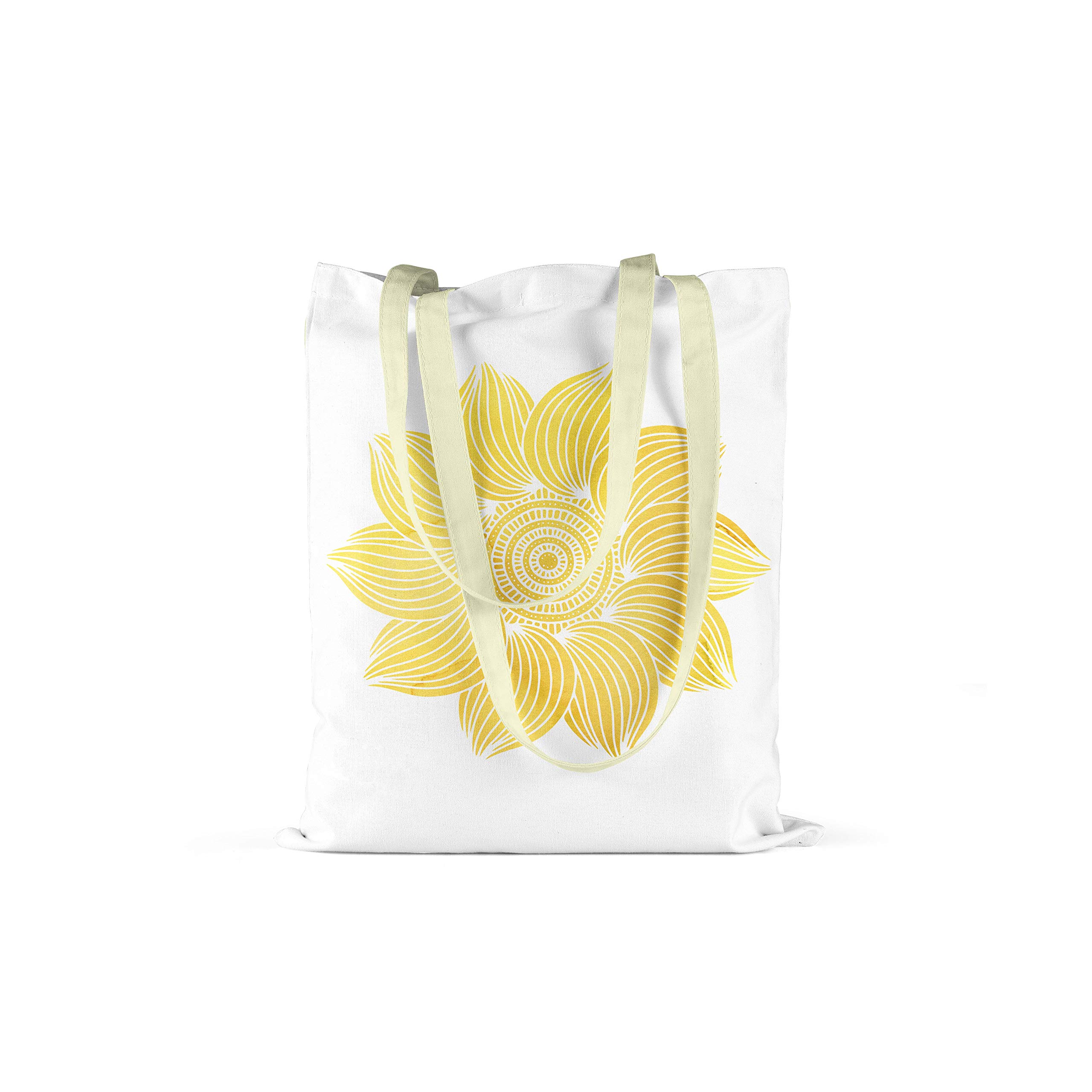 Bonamaison Printed Tote Bag, Reusable Grocery Bag, Shopping Bag, Machine Washable, Foldable, Canvas Cloth Bag with Handles, Size: 34x40 Cm