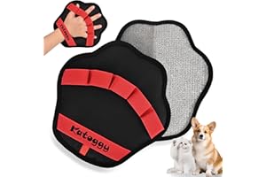 Pet Hair Removal Glove for Dog and Cat, Upgraded 5-Finger Electrostatic Pet Hair Remover, Reusable and Easy Cleaning, Effortl