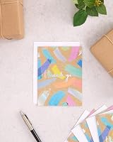 UK Greetings Multipack 10 Thank You Cards with Envelopes Bright Designs view 2