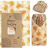XXL Reusable Beeswax Wraps For Food - 14 x 55 in Roll | Cut to Size Bees Wax Wraps Reusable | Extra Large Beeswax Paper Sheet