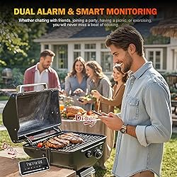 Meat Thermometer Wireless, 800FT WiFi Bluetooth