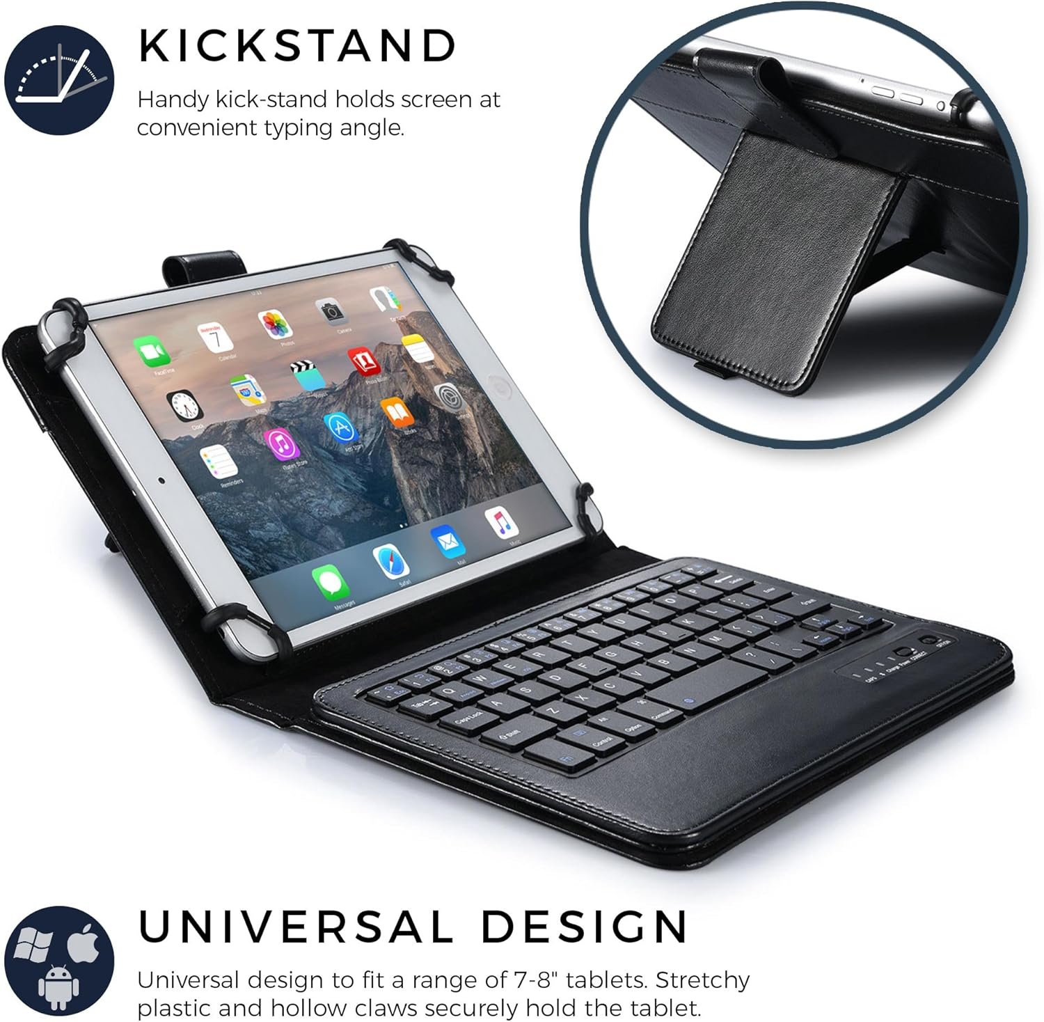 Dell Venue 8 Pro Keyboard Case Cooper Infinite Executive 2 In 1 Wireless Bluetooth Keyboard Magnetic Leather Travel Cases Cover Holder Folio Portfolio Stand 50 5855 Black Amazon Ca Electronics