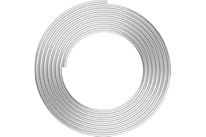 KWOKWEI 1/2" OD Aluminum Coiled Tubing, 1060 Grade Aluminium Tubing 0.04" Wall Thickness, 20FT Aluminum Seamless Round Tube for Refrigerator Air Conditioner Metal Gas Line