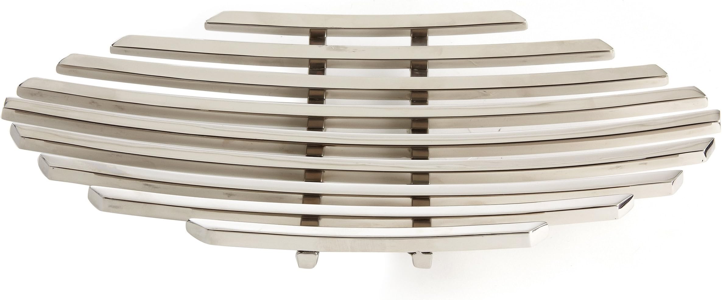 Stainless Steel Beam Long Platter by Elegance by Leeber 15" W x 7" D