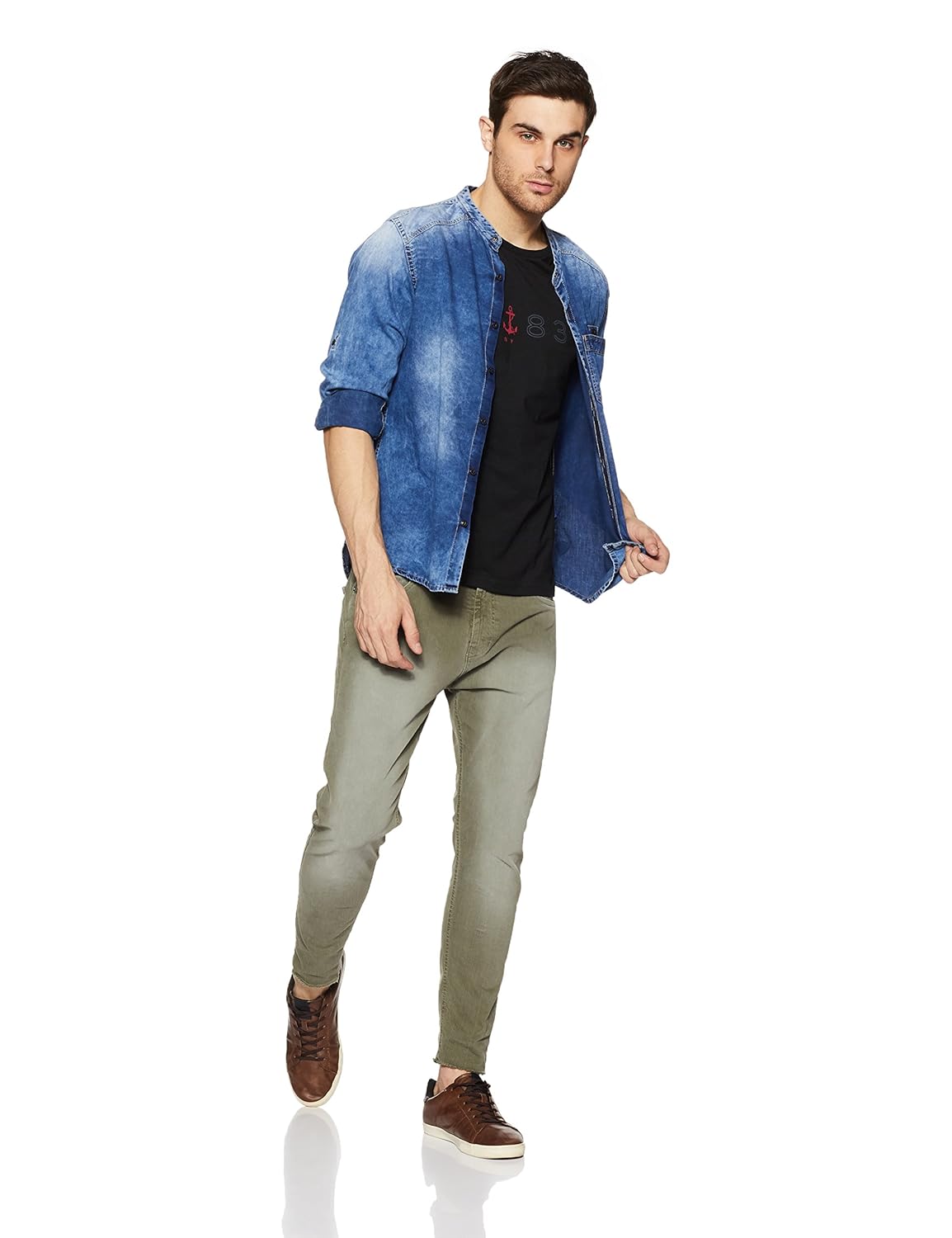 nautica men's printed slim fit t-shirt