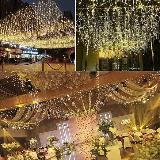 Amazon Com Hiko23 Led Curtain Lights 96 Leds Window Twinkle