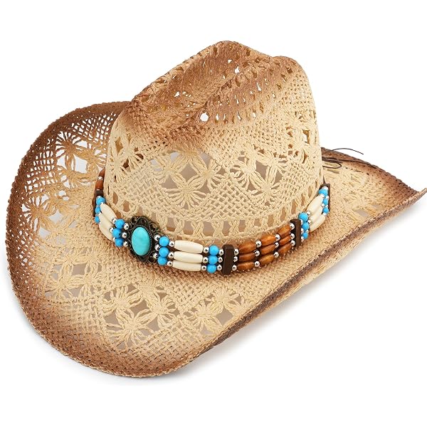 Wide Brim Straw Cowboy Hat with Interchangeable Bands Women Sun Hat WINONA Straw Cloche Hat Wide Brim Sun Hat for Women - Etsy main image 3