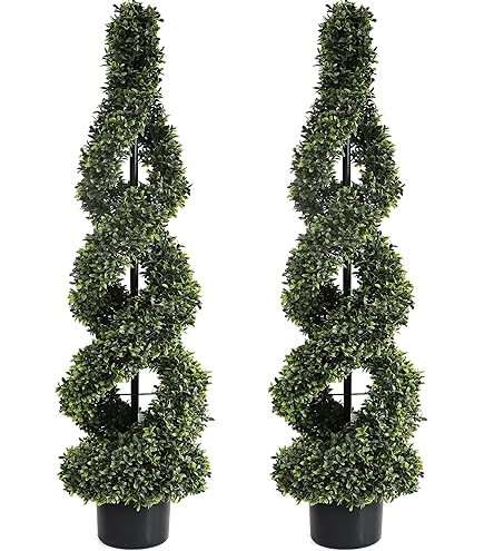 Amazon.com: Nearly Natural 5ft. Cypress Spiral Tree : Home & Kitchen