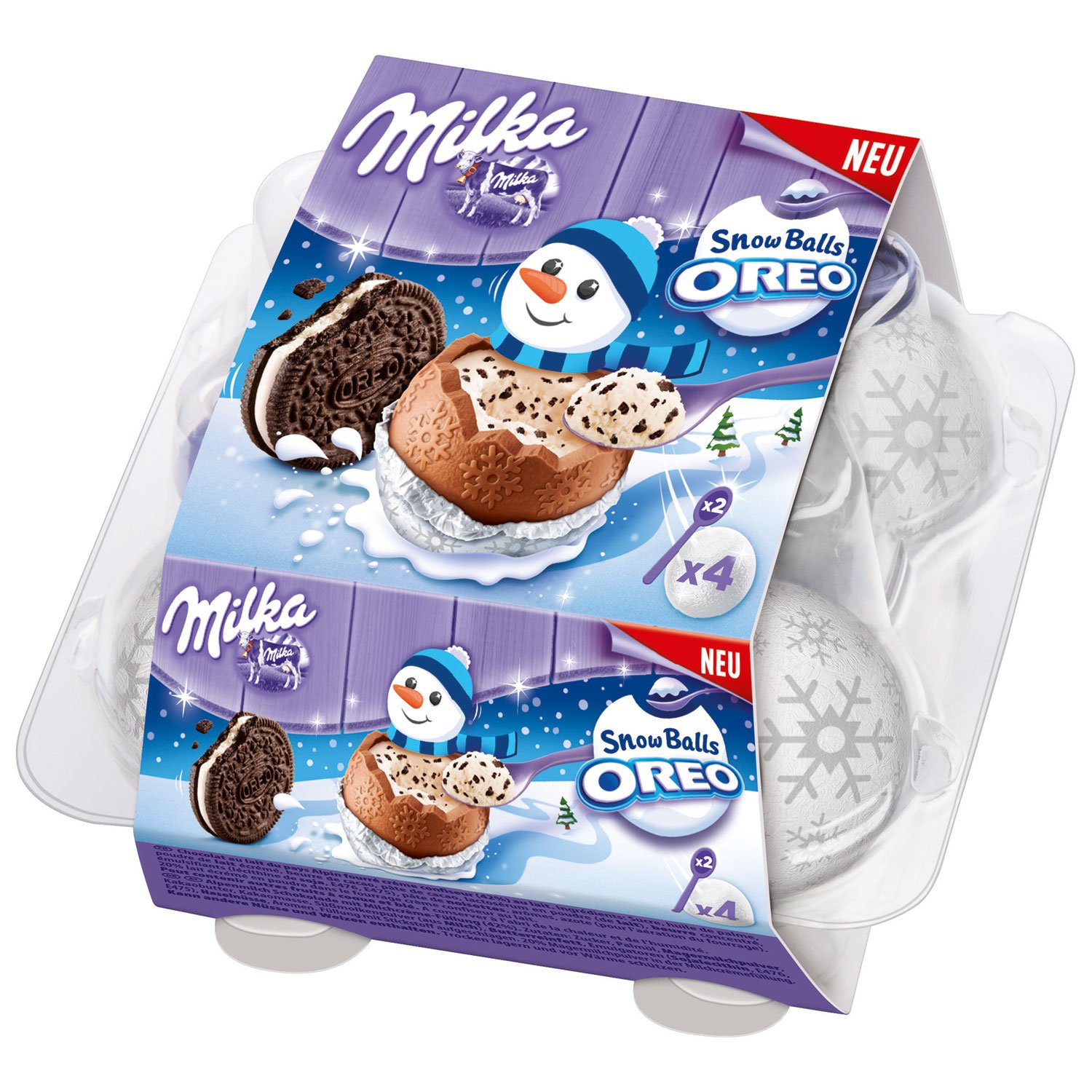 Milka Snow Balls With Spoon Cream Filling With Oreo Buy Online In United Arab Emirates At 