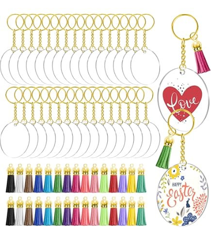 Sabary 30 Sets Retractable ID Badge Holder Reels With Alligator Clip & Clear Acrylic Discs - For Nurse, Teacher, Office - View #8