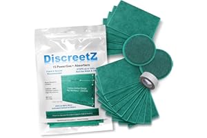 MARKETFREE Odor Eliminator for Strong Odor, No Toxic Spray. Men & Women Charcoal Odor Absorbers, Flatulence Underwear Help. Gas Relief for Adults. Flatulence Pads Silence & Stop Odor Up to 100%. DiscreetZ P-15