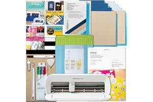 Cricut Joy Xtra Machine with Printable Sticker Paper and Card Kit Bundle - Sticker Making Set with Cutting Machine, DIY Greeting Cards with Pens and Envelopes, Craft Cutting Mats, Tools and Materials