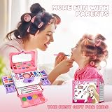 FHNSEL 54 Pcs Kids Makeup Kit Princess Playset Washable Safe Non-Toxic view 6