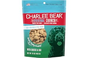 Charlee Bear Dog Treat, 16-Ounce, Cheese/Egg